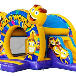 Bouncedome met slide Emoji